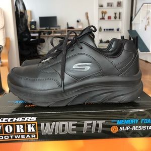 Sketchers D'Lux Walker SR Black Leather 7